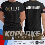 Kaos Malaysia Men T-Shirts  Wartawan Pers Indonesia Baju Distro Katun Tee Cotton  S-5XL
