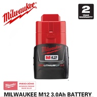 MILWAUKEE M12 B3 12V 3.0AH LITHIUM ION BATTERY
