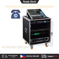 Ready Stock Amplifier Case Cabinet Shelf 8U 12U 16U KTV Home Audio Flight Mixer Amplifier Crate Equi