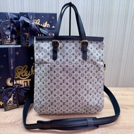 LV M92208 藍色單寧牛仔手提兩用琴譜包托特包