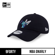 New Era 9FORTY Unstructured Charlotte Hornets NBA Gnarly Black Adjustable Cap
