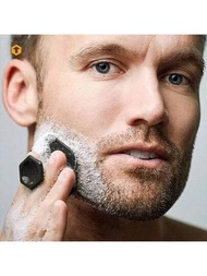男士面部清潔刷子矽膠迷你臉部深層潔淨剃鬚按摩臉部磨砂刷臉部清潔器