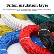 Teflon high-temperature silver plated wire 30 28awg 0.2 0.5 square headphone audio wire Teflon silve