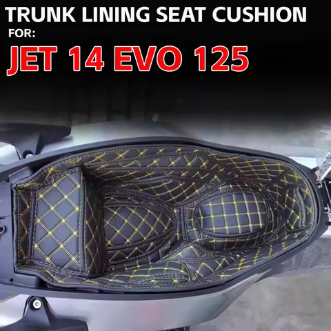 For SYM JET 14 EVO 125 150 200 Motorcycle Storage Box Leather Jet 14 Evo Sym Accessories Trunk Linin