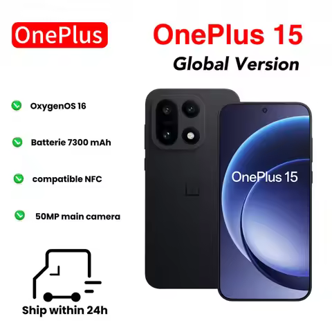 OnePlus 15 AI Smartphone 5G, 12GB+256GB Global Edition, Snapdragon 8 Elite Gen5, battery 7300mAh ,Tr