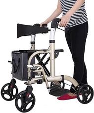 Walkers for seniors Walking Frame,Rollators Walkers For Seniors Walker With Seat Walking Car Walker Elderly Lightweight Folding Small Wheelchair,Space Saver rollator walker, Durable Mobility Aid The