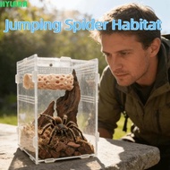 HYLARA‌ Jumping Spider Habitat, Ventilated Structure Climbing Tunnel Magnetic Reptile Shelter, Repti