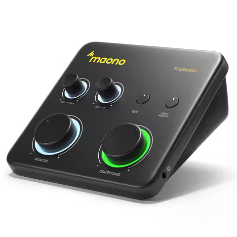 MAONO USB Audio Interface for PC,XLR Input 24-bit/192kHz Routing Software LOOPBACK ASIO for Recordin