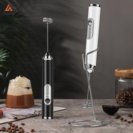 Milk Frother Stand with Frother Head & Egg Beater Head, Coffee Blender Holder