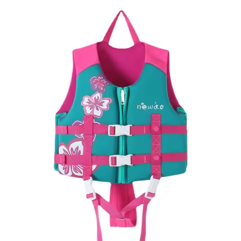 NEWAO New 3-9 Age Kid Training Life Jacket Child Neoprene Buoyancy Kid Vest Swimming Beach Boating S