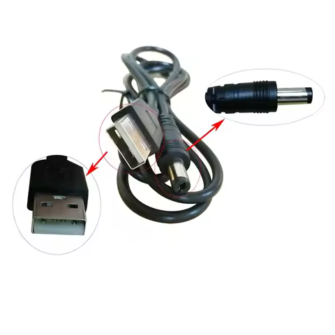 USB To DC Interface 100CM Connection Cable MCU Power Controller Connector Applicable SP110E SP105E S