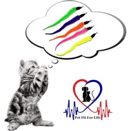 Pet Fit for Life 5 Piece Replacement Pack of Worms for Interactive Cat and Kitten Toy Wands