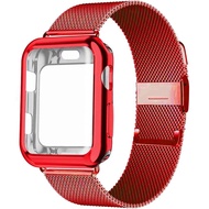 Milanese Loop Case+Strap for Apple Watch Band Ultra 8 7 6 SE 5 4 41mm 40mm 44mm 38mm 42mm Watchband 