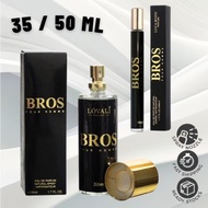 Men Perfume 35ml 50ml Black BOOS BROS Lelaki Minyak Wangi Spray Travel Perfume Pocket EDP