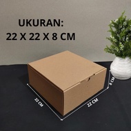 (10Pcs) Eflute Cardboard Box Cake Box Hampers 22 cm x 22 cm x 8 cm