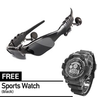 【Jam tangan olahraga gratis】Olahraga stereo nirkabel bluetooth 4.1 telepon headset mengemudi kacamat