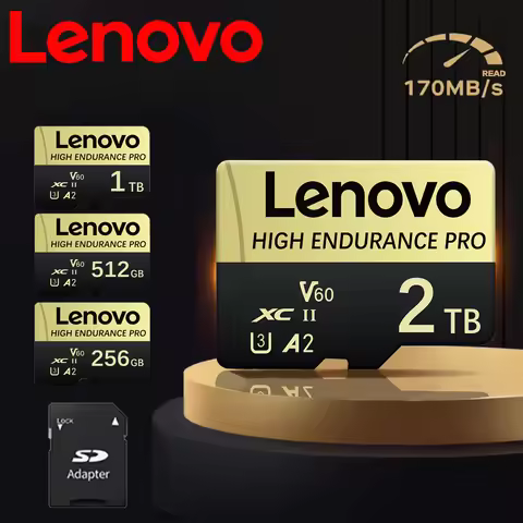 Lenovo 2TB High Speed ​​Micro TF SD Card U3 Class 10 Up To 100MB/s TF Memory Card With Adapter -