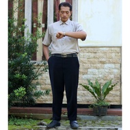 KEMEJA  JUMBO SIZE SHORT-SLEEVED CREAM SHIRT BIG SIZE XXL XXXL XXXXL XXXXXL