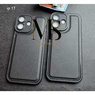 Leather black case iphone 17 pro max 17 pro 17 air 17 soft case black