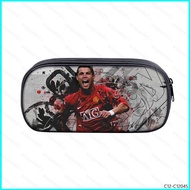 Kira Cristiano Ronaldo Football Interlayer Pencil case Student Pen Storage Stationery Box Large Capa