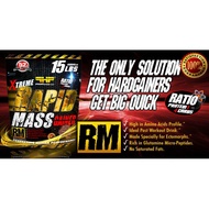 Rapid Mass 15lbs Mass Builder Weight Gainer Sizing Protein Protin Susu Gym
