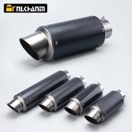 60mm Universal Carbon Fiber Motorcycle SC project  Exhaust Pipe With DB Killer Muffler For  BMW Kawa