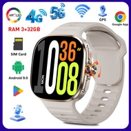 Smart Watch 2.4" AMOLED Screen 4G/5G Rotating Camera SIM & WiFi 8GB+128GB Download APP Support for S