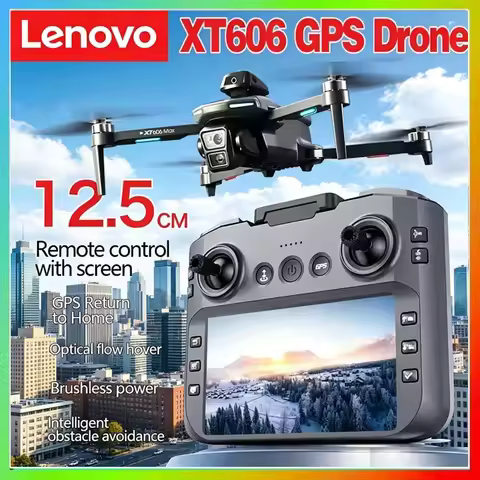 Lenovo XT606 MAX GPS Drone 4k Professional 8K HD Camera FPV Wish Screen Drone 360° Obstacle Avoidanc