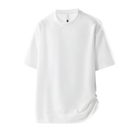 T Shirt Men Quick Dry Silk Oversized 6XL 7XL 8XL Plus Size Short Sleeve Black T-shirts Summer Shirt