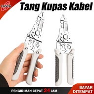 CASTA Tang Pengupas Kawat Khusus Tukang Listrik Alat Crimper Kabel Pengupas Anti Selip Listrik Multi
