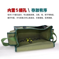 Non-Fading Bag Thickened Canvas Pocket Large Electrician Bag Woodworking Bag Wear-Resistant Old Coar