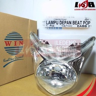 terlaris Win Reflektor Headlamp Beat Pop Mika Kaca Lampu Depan Motor