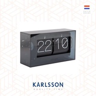 Karlsson, Flip clock Boxed acrylic black 透明黑翻頁鐘