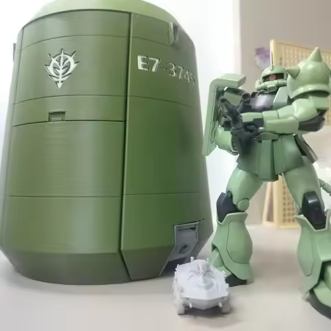 Zeon Airdrop Supply Pod Diorama Model, 1/144 Scale. New 3D Printed Zaku Mobile Suit Zaku Accessories