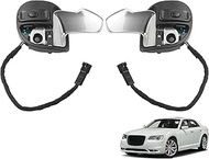 5RQ09DX9AC 2PCs Left And Right Steering Wheel Paddle Shifters Compatible With 2014-2021 Jeep Grand C