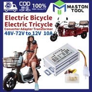 E-Bike Transformer Converter Adapter DC 36V 48V 60V 72V To 12V 10A 20A 100W Transformer For E-Bike