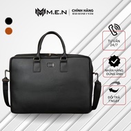 Office leatherbag from to 40cm with 16 inch laptop with many compartments Men R7 Whiki