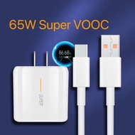 65W Oppo Charger Type-C Supervooc Fast Charger USB Type C Cable Super Vooc Fast Charger Adapter