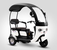 สามล้อไฟฟ้าผู้ใหญ่ มีหลังคา มีการรับประกัน จักรยานไฟฟ้า3ล้อ NWOW รุ่นERV2 สำหรับผู้สูงอายุ/ผู้ชาย/ผู