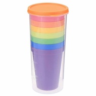 6-in-1 Plastic Rainbow Cup Set Picnic Cup Set / Picnic Cup Set