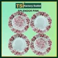 CLAYTAN BASIC SET - SPLENDOUR PINK Ceramic Set Pinggan Mangkuk Makan Seramik Kaca Dinnerware