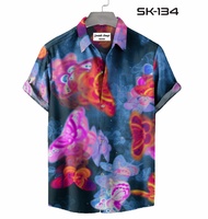 Kemeja Casual Tangan Panjang Dan Pendek Butterfly Paradise SK - 134