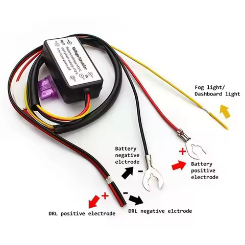 Car Daytime Running Light Controller LED Delay Controller Automatic ON/OFF Harness Controller Module
