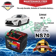 Münster Robust MF CMF NS70 | NS70R | 75D26R (65AH) Car Battery Bateri Kereta for Lexus RC F