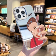 Funny Girl (Main Picture) Makeup Mirror Phone Case for IPhone 11 Case 14 Pro Max 15 Case 13 Pro Max 128 X XS XS Max XR Hard Acrylic Cover