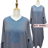 Baju Kaftan Sulam CEY | Jubah Abaya Sulam CEY