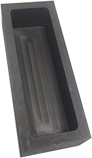 LLF Gold Silver Graphite Ingot Mold Mould Crucible for Melting Casting Refining (180x70x50MM(5.5kg G