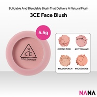3CE Face Blush 5.5g [#MONO PINK, #CITY MAUVE, #NUDE PEACH, #ROSE BEIGE]