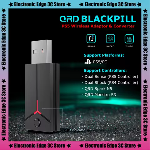 New QRD Blackpill Ps5 Wireless Adaptor Converter For Qrd Spark N5/ Maestro S3/Arcade Stick/Original 