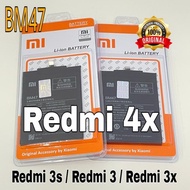 (G) Baterai Xiaomi Redmi 4X Original BM47 Batterai Redmi 3 Redmi 3s